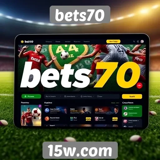 Interface do usuário e experiência no Bets70